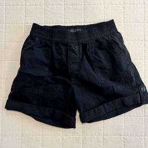 Sanctuary Standard Surplus Womens Black Stretch Flat Front Cargo Shorts
